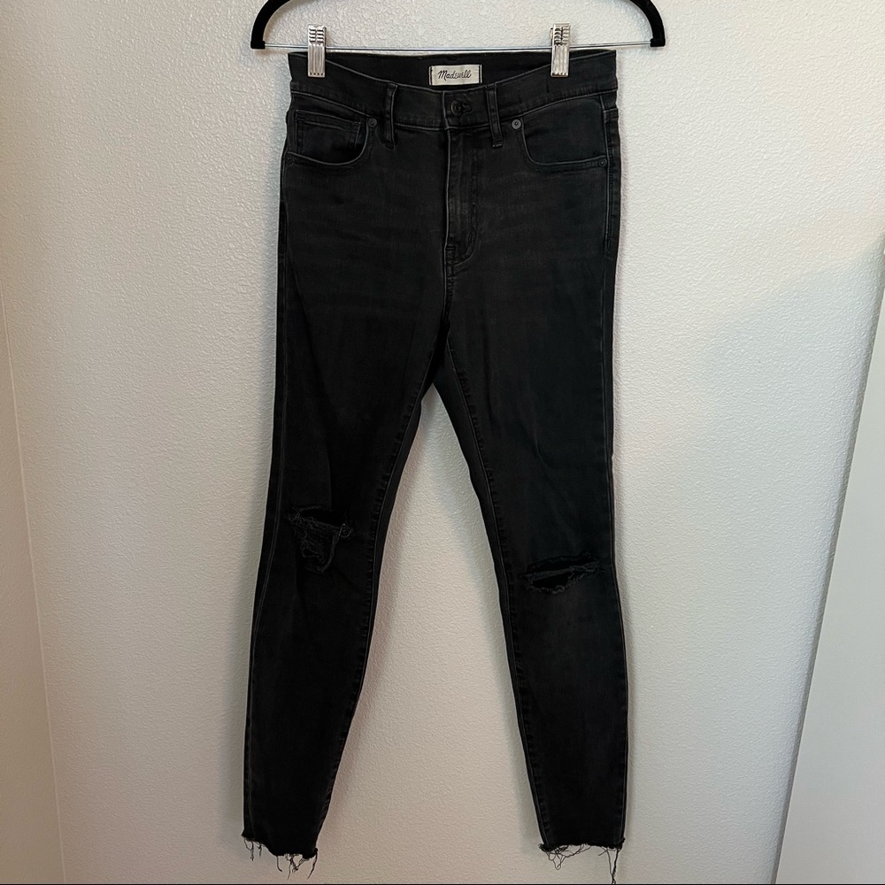 Madewell High Rise Skinny Jeans in Black